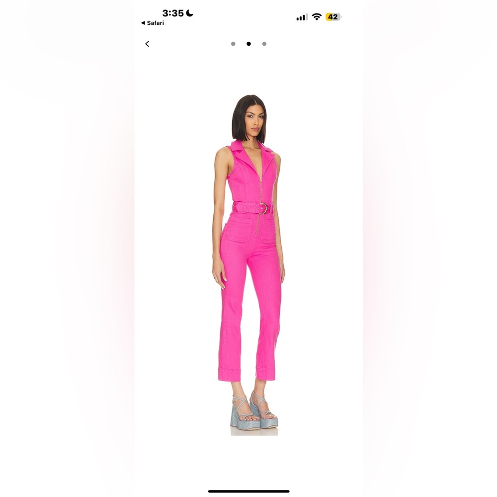 Pink Sleeveless Jumpsuit